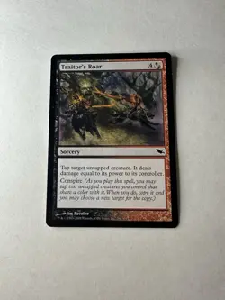 Traitor's Roar LP Shadowmoor Magic The Gathering Mtg Lightly Played Sorcery - Image 1