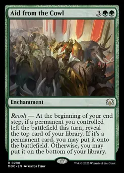 1 x Aid from the Cowl - Commander: March of the Machine - NM-Mint - MTG - Image 1