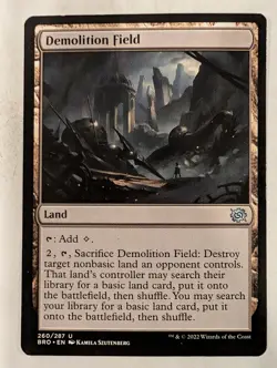 Demolition Field - The Brothers' War Magic the Gathering MTG Nice! - Image 1