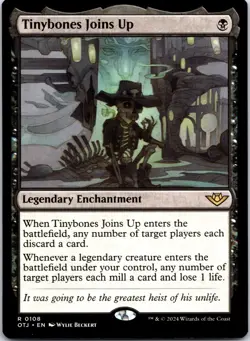 Tinybones Joins Up 108 Rare Outlaws of Thunder Junction Magic: The Gathering NM - Image 1