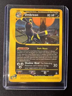 Pokemon Card Umbreon 41/147 Expedition Base Set Holographic Rare English - Image 1