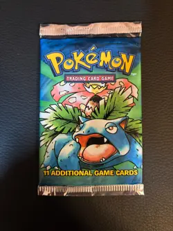 21.28g HEAVY! Venusaur art! Pokemon Base Set Booster Pack TCG - Image 2