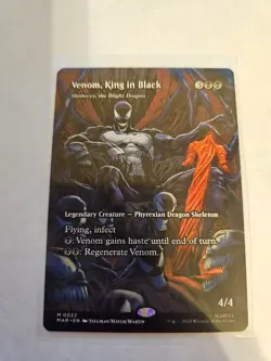 Venom, King in Black Borderless MTG Marvel Eternal-Legal Nm/M *ON HAND* - Image 1
