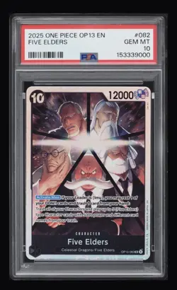 One Piece Five Elders SR OP13 Carrying On His Will PSA 10!! - Image 1