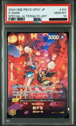 PSA 10 O-Nami SP Alt Art OP06-101 500 Years in the Future ONE PIECE Japan 2024 - Image 1