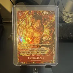One Piece Portgas.D.Ace Holo Character Card 6000 Power ST15-005 English - Image 1