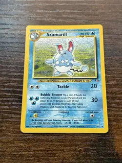 Pokemon Card – Azumarill Holo 2/111 – English Neo Genesis Set – Vintage - Image 2