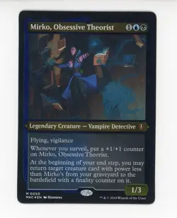 Mirko, Obsessive Theorist 0050 Thick Stock Mythic Foil MKC MTG Near Mint - Image 1