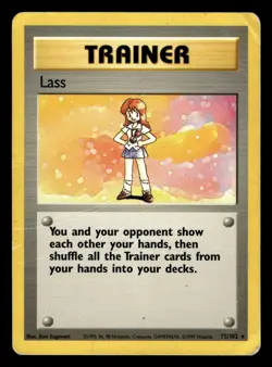 Lass 75/102 Rare Base Set Pokemon Card - 4 - Image 1