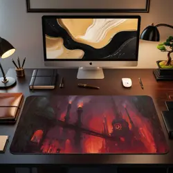Steampunk Rakdos Themed Playmat | Unofficial MTG Mat | TCG Playmat - Image 2