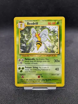 Beedrill 17/102 Rare Base Set Pokemon Card WOTC LP EXCELLENT - Image 1