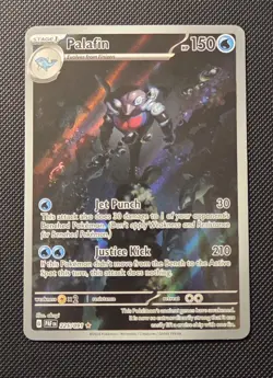 Pokemon TCG Palafin 225/091 Paldean Fates Illustration Rare Holo Card - Image 1