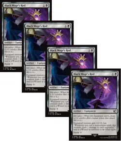 4x - Black Mage's Rod - x4 - Final Fantasy C NM MTG - Image 1