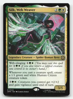 Silk, Web Weaver 145 Rare Marvel's Spider-Man Magic: The Gathering Near Mint - Image 1
