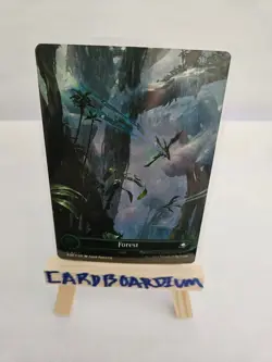 MTG - Forest (0371) (Borderless) (Galaxy Foil) Edge of Eternities Foil - Image 1