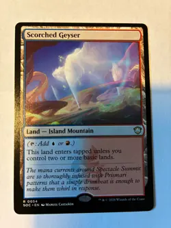MTG Scorched Geyser Commander: Secrets of Strixhaven Regular NM - Image 1