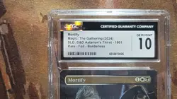 MTG Mortify Borderless Foil Secret Lair D&D Astarion's Thirst CGC 10 Gem Mint - Image 2