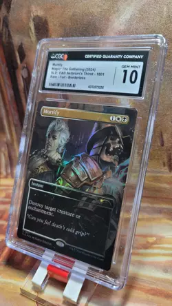 MTG Mortify Borderless Foil Secret Lair D&D Astarion's Thirst CGC 10 Gem Mint - Image 4