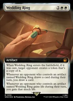 MTG Wedding Ring - Surge Foil - Extended Art, Light Play, English Universes Beyo - Image 1