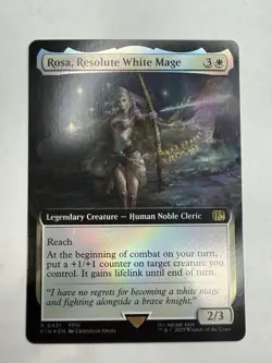 Final Fantasy Variants Rosa, Resolute White Mage - Foil - Extended Art - Image 2