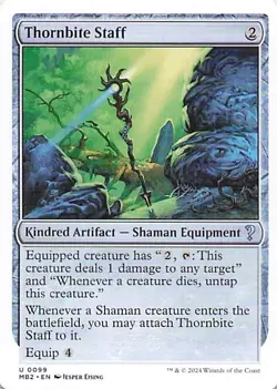 Mystery Booster 2 #99 Thornbite Staff (White Border) - Image 1