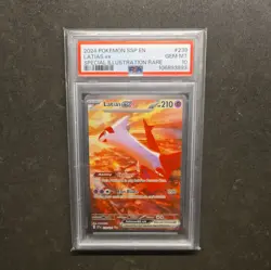 2024 Pokemon Surging Sparks Latias #239/191 PSA 10 - Image 2
