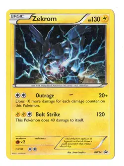 Zekrom BW24 Holo Promo Black And White Promo Pokemon - Image 1
