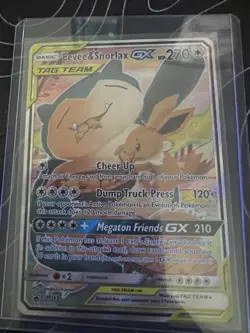 Pokemon TCG Eevee & Snorlax GX SM169 - Image 1