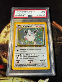 Pokemon 1999 Jungle Wigglytuff #16 Holo 1st Edition PSA 9 TCG - Image 2