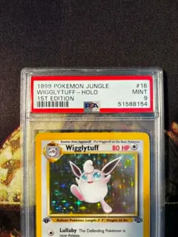 Pokemon 1999 Jungle Wigglytuff #16 Holo 1st Edition PSA 9 TCG - Image 4