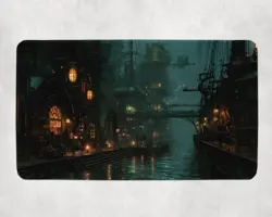 Steampunk Dimir Themed Playmat | Unofficial MTG Mat | TCG Playmat - Image 1