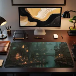 Steampunk Dimir Themed Playmat | Unofficial MTG Mat | TCG Playmat - Image 2