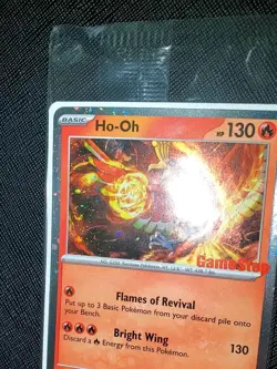 Chaos Rising Ho-oh Gamestop Stamped Promo 010/086 *SWIRL* - Image 2