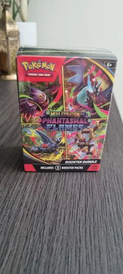 Pokemon TCG: Mega Evolution—Phantasmal Flames Booster Bundle (6 Booster Packs) - Image 1
