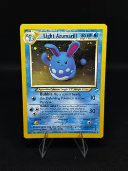 Light Azumarill Neo Destiny Holo Rare 13/105 Pokemon WOTC Vintage MP - Image 1