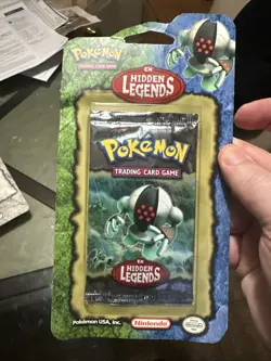 2004 Pokemon ex Hidden Legends Blister Booster Pack Hanger Art Registeel 45496840211 - Image 1