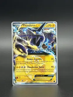 Pokemon TCG Thundurus EX 38/116 Plasma Freeze 2014 World Champion *LP* - Image 1