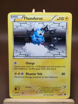 HP Thundurus 35/98 - Emerging Powers - Holo Rare - 2011 Pokemon TCG - Image 1