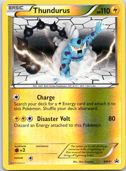 Pokemon Thundurus BW41/101 BW Black Star Promos Promo Reverse Holo NM TCG - Image 1
