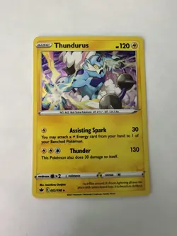 Pokemon - Thundurus - Cosmos Holo - 52/198 - LP - Chilling Reign - Image 1