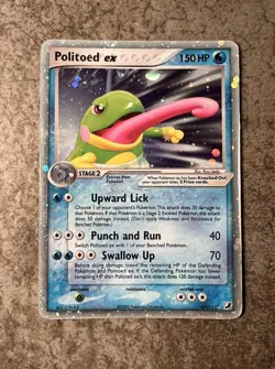 💫 Politoed Ex 107/115 Unseen Forces Vintage Mid-Era Pokemon TCG (MP-LP) 💫 - Image 1