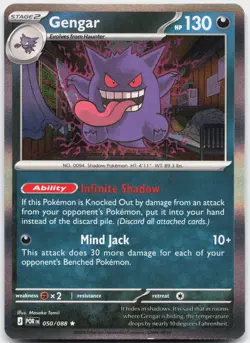 Gengar 050/088 Rare Perfect Order Pokemon Holo Near Mint - Image 1