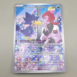 Pokemon Team Rocket's Murkrow 200/182 Destined Rivals Holo English - Image 1