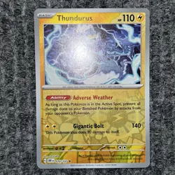 Pokemon Obsidian Flames Thundurus 70/197 Holo Rare NM - Image 2