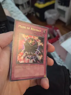 Yugioh Mask of Restrict LON-018 1st Ultra Rare - Image 2