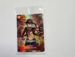 One Piece TCG Monkey D Luffy ST10-006 SR Treasure Booster Set Promo SEALED - Image 1
