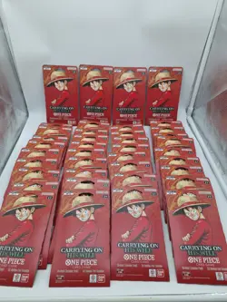 One Piece OP13 Carrying on His Will Sleeved Booster pack lot (40) - Image 1