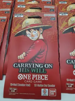 One Piece OP13 Carrying on His Will Sleeved Booster pack lot (40) - Image 2