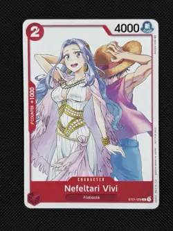 One Piece TCG Nefeltari Vivi ST01-009 OP-03 Pre-Release Tournament NM - Image 1