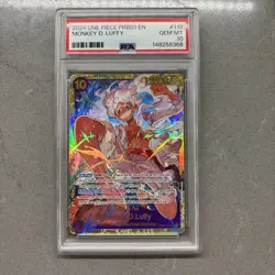 2024 One Piece Monkey D. Luffy PRB01 SEC OP05-119 PSA 10 - Image 1